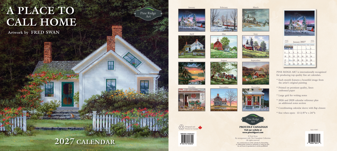 2027 A Place to Call Home Calendar - American Realist Painting by Fred Swan